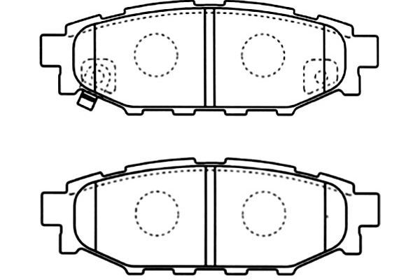 KAVO PARTS stabdžių trinkelių rinkinys, diskinis stabdys BP-8021